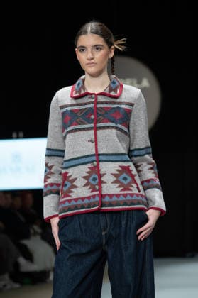 Modad catwalk during Madrid Fashion Week in Madrid - 06 Feb 2026 A model walks the runway in a design by designer MARAE at the Modad catwalk during Madrid Fashion Week at Ifema. Madrid Spain Copyright: xAtilanoxGarciax xSOPAxImagesx photos04333
