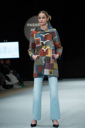 Modad catwalk during Madrid Fashion Week in Madrid - 06 Feb 2026 A model walks the runway in a design by designer MARAE at the Modad catwalk during Madrid Fashion Week at Ifema. Madrid Spain Copyright: xAtilanoxGarciax xSOPAxImagesx photos04340