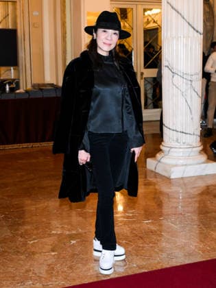 Milan, Milan Cortina 2026 Olympic Games, Welcome cocktail for guests at the Opening Ceremony at Teatro alla Scala. Pictured: Michelle Yeoh.  Copyright: xAlbertoxTerenghix xipa-agency.netx xComi Terenghix IPA_Agency_IPA71037309