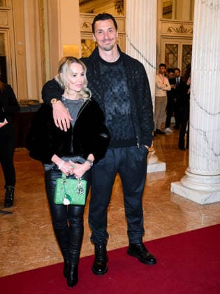Milan, Olympic Games Milano Cortina 2026, Welcome cocktail for guests at the Opening Ceremony at the Teatro alla Scala in the photo: Zlatan Ibrahimovi? with his wife Helena Seger,  Copyright: xAlbertoxTerenghix xipa-agency.netx xComi Terenghix IPA_Agency_IPA71037323