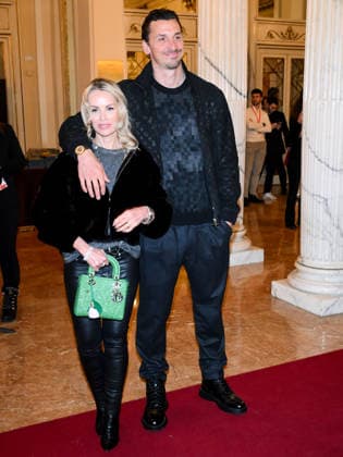 Milan, Olympic Games Milano Cortina 2026, Welcome cocktail for guests at the Opening Ceremony at the Teatro alla Scala in the photo: Zlatan Ibrahimovi? with his wife Helena Seger,  Copyright: xAlbertoxTerenghix xipa-agency.netx xComi Terenghix IPA_Agency_IPA71037326
