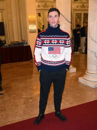 Milan, Milan Cortina 2026 Olympic Games, Welcome cocktail for guests at the Opening Ceremony at Teatro alla Scala. Pictured: Adam Rippon  Copyright: xAlbertoxTerenghix xipa-agency.netx xComi Terenghix IPA_Agency_IPA71037413
