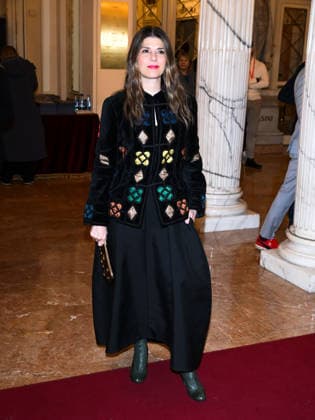 Milan, Milan Cortina 2026 Olympic Games, Welcome cocktail for guests at the Opening Ceremony at Teatro alla Scala. Pictured: Marisa Tomei  Copyright: xAlbertoxTerenghix xipa-agency.netx xComi Terenghix IPA_Agency_IPA71037382