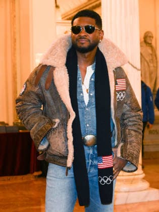 Milan, Milan Cortina 2026 Olympic Games, Welcome cocktail for guests at the Opening Ceremony at the Teatro alla Scala. Pictured: Usher  Copyright: xAlbertoxTerenghix xipa-agency.netx xComi Terenghix IPA_Agency_IPA71038985