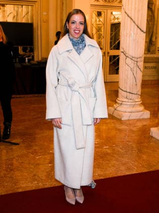 Milan, Milan Cortina 2026 Olympic Games, Welcome cocktail for guests at the Opening Ceremony at the Teatro alla Scala. Pictured: Carolina Kostner.  Copyright: xAlbertoxTerenghix xipa-agency.netx xComi Terenghix IPA_Agency_IPA71038517