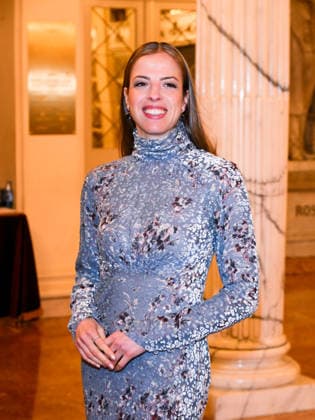 Milan, Milan Cortina 2026 Olympic Games, Welcome cocktail for guests at the Opening Ceremony at the Teatro alla Scala. Pictured: Carolina Kostner.  Copyright: xAlbertoxTerenghix xipa-agency.netx xComi Terenghix IPA_Agency_IPA71038534
