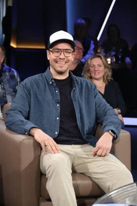 Jan van Weyde, comedian and actor, guest on the NDR Talk Show, photo shoot on 30 1 2026, broadcast on 6 2 2026 on the 3 program of NDR television, Hamburg Lokstedt television studio