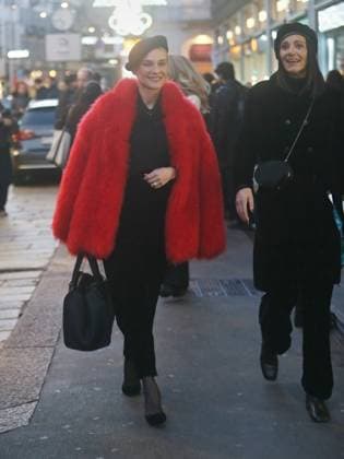 Milan Ph. Paolo Della Bella Diane Kruger (pseudonym of Diane Heidkrüger) German actress and model, leaving the Armani Hotel in Milan  Copyright: xPaoloxDellaxBellax xipa-agency.netx xPAOLOxDELLAxBELLAx IPA_Agency_IPA71053142