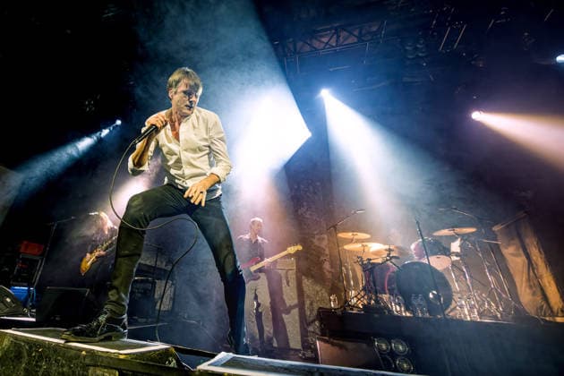 February 6, 2026, Liverpool, United Kingdom: Brett Anderson fronting Uk band Suede on stage At Liverpool University UK band Suede performing on stage at Liverpool University, Mountford Hall, UK as part of their 2026 ˜Antidepressants™ tour Liverpool United Kingdom - ZUMAs197 20260206_aaa_s197_378 Copyright: xAndyxVonxPipx