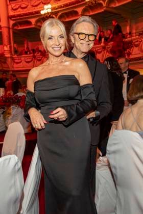 Gesine Lippert and Wolfgang Lippert as guests in the ballroom at the 100 Sepmper Opera Ball at the Semper Opera in Dresden on February 6, 2026 Saxony Germany