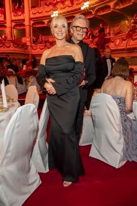 Gesine Lippert and Wolfgang Lippert as guests in the ballroom at the 100 Sepmper Opera Ball at the Semper Opera in Dresden on February 6, 2026 Saxony Germany