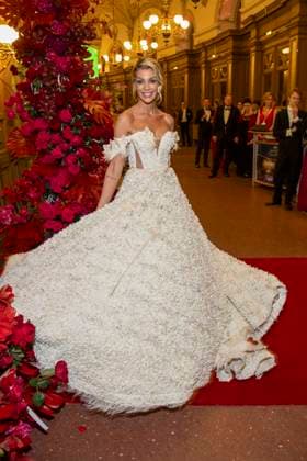 Annika Gassner as a guest in the ballroom at the 100 Sepmper Opera Ball at the Semper Opera in Dresden on February 6, 2026 Saxony Germany