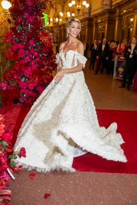 Annika Gassner as a guest in the ballroom at the 100 Sepmper Opera Ball at the Semper Opera in Dresden on February 6, 2026 Saxony Germany