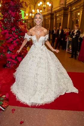 Annika Gassner as a guest in the ballroom at the 100 Sepmper Opera Ball at the Semper Opera in Dresden on February 6, 2026 Saxony Germany
