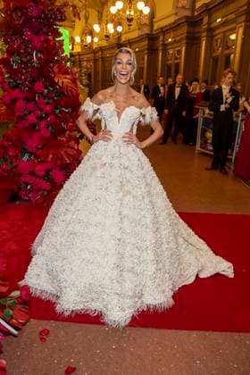 Annika Gassner as a guest in the ballroom at the 100 Sepmper Opera Ball at the Semper Opera in Dresden on February 6, 2026 Saxony Germany