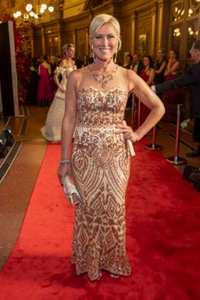 Kamilla Senjo as a guest in the ballroom at the 100 Sepmper Opera Ball at the Semper Opera in Dresden on February 6, 2026 Saxony Germany