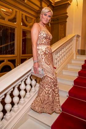 Kamilla Senjo as a guest in the ballroom at the 100 Sepmper Opera Ball at the Semper Opera in Dresden on February 6, 2026 Saxony Germany