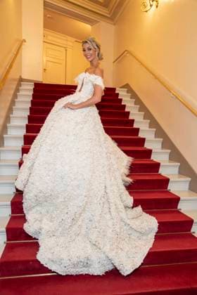 Annika Gassner as a guest in the ballroom at the 100 Sepmper Opera Ball at the Semper Opera in Dresden on February 6, 2026 Saxony Germany