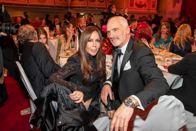Simone Thomalla and Rene M as guests in the ballroom at the 100 Sepmper Opera Ball at the Semper Opera in Dresden on February 6, 2026 Saxony Germany