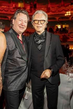 Claudius Dreilich and Wolfgang Lippert as guests in the ballroom at the 100 Sepmper Opera Ball at the Semper Opera in Dresden on February 6, 2026 Saxony Germany