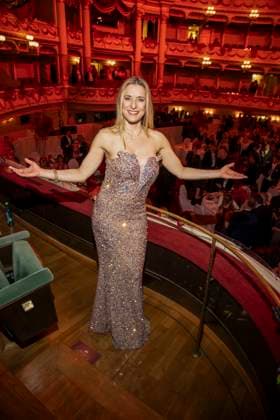 Stefanie Hertel as a guest in the ballroom at the 100 Sepmper Opera Ball at the Semper Opera in Dresden on February 6, 2026 Saxony Germany