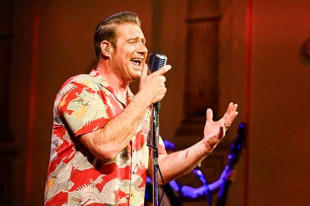 Sasha as DICK BRAVE during his performance concert singing as a guest in the ballroom at the 100 Sepmper Opera Ball at the Semper Opera in Dresden on February 6, 2026 Saxony Germany