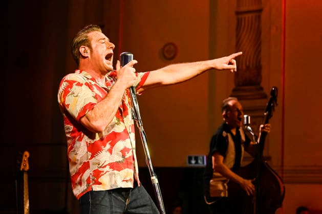 Sasha as DICK BRAVE during his performance concert singing as a guest in the ballroom at the 100 Sepmper Opera Ball at the Semper Opera in Dresden on February 6, 2026 Saxony Germany