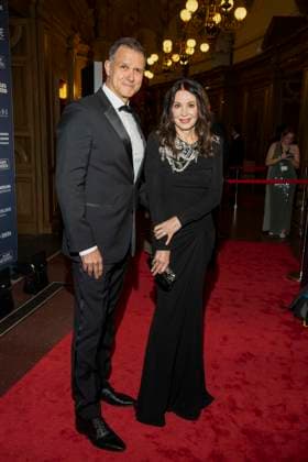 Heiko Kiesow and Iris Berben as guests on the red carpet at the 100 Sepmper Opera Ball at the Semper Opera in Dresden on February 6, 2026 Saxony Germany