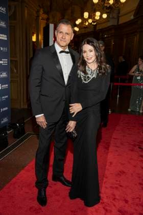 Heiko Kiesow and Iris Berben as guests on the red carpet at the 100 Sepmper Opera Ball at the Semper Opera in Dresden on February 6, 2026 Saxony Germany