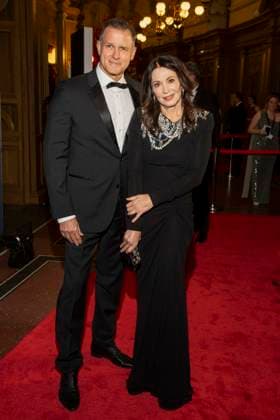 Heiko Kiesow and Iris Berben as guests on the red carpet at the 100 Sepmper Opera Ball at the Semper Opera in Dresden on February 6, 2026 Saxony Germany