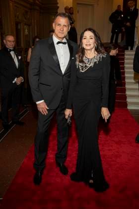 Heiko Kiesow and Iris Berben as guests on the red carpet at the 100 Sepmper Opera Ball at the Semper Opera in Dresden on February 6, 2026 Saxony Germany