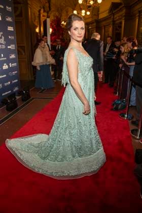 Cornelia Gröschel Groeschel as a guest on the red carpet at the 100 Sepmper Opera Ball at the Semper Opera in Dresden on February 6, 2026 Saxony Germany