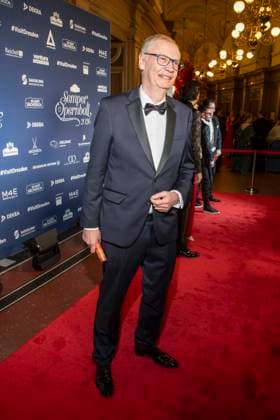 Günther Jauch Guenther as a guest on the red carpet at the 100 Sepmper Opera Ball at the Semper Opera in Dresden on February 6, 2026 Saxony Germany