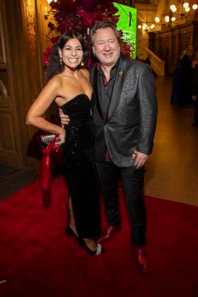With Freudin Assol and Claudius Dreilich on the red carpet as guests in the ballroom at the 100 Sepmper Opera Ball at the Semper Opera in Dresden on February 6, 2026 Saxony Germany