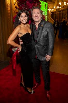 With Freudin Assol and Claudius Dreilich on the red carpet as guests in the ballroom at the 100 Sepmper Opera Ball at the Semper Opera in Dresden on February 6, 2026 Saxony Germany