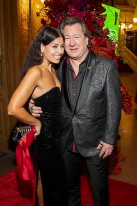 With Freudin Assol and Claudius Dreilich on the red carpet as guests in the ballroom at the 100 Sepmper Opera Ball at the Semper Opera in Dresden on February 6, 2026 Saxony Germany