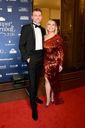 Susanne Klehn with partner Michael Heinz at the 18 SemperOperaball 2026 in the Semper Opera Dresden, 06 02 2026 Foto:xM.xWehnertx xFuturexImagex semperopernball_6218
