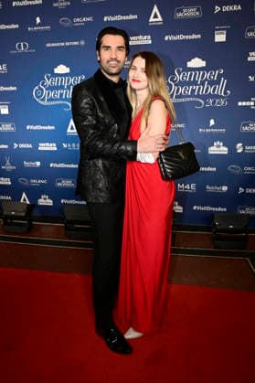 Jonathan Tetelman with his wife Andrea at the 18 SemperOperaball 2026 in the Semper Opera Dresden, 06 02 2026 Foto:xM.xWehnertx xFuturexImagex semperopernball_6260