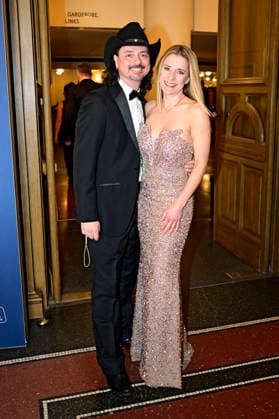 Stefanie Hertel with husband Lanny Lanner at the 18 SemperOperaball 2026 in the Semper Opera Dresden, 06 02 2026 Foto:xM.xWehnertx xFuturexImagex semperopernball_6265