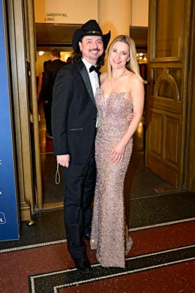 Stefanie Hertel with husband Lanny Lanner at the 18 SemperOperaball 2026 in the Semper Opera Dresden, 06 02 2026 Foto:xM.xWehnertx xFuturexImagex semperopernball_6266