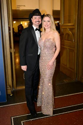 Stefanie Hertel with husband Lanny Lanner at the 18 SemperOperaball 2026 in the Semper Opera Dresden, 06 02 2026 Foto:xM.xWehnertx xFuturexImagex semperopernball_6267