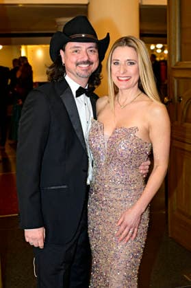 Stefanie Hertel with husband Lanny Lanner at the 18 SemperOperaball 2026 in the Semper Opera Dresden, 06 02 2026 Foto:xM.xWehnertx xFuturexImagex semperopernball_6268