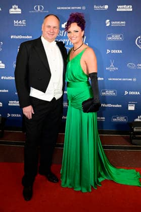 Dirk Hilbert with partner Miriam Nötzold at the 18 SemperOperaball 2026 in the Semper Opera Dresden, 06 02 2026 Foto:xM.xWehnertx xFuturexImagex semperopernball_6286