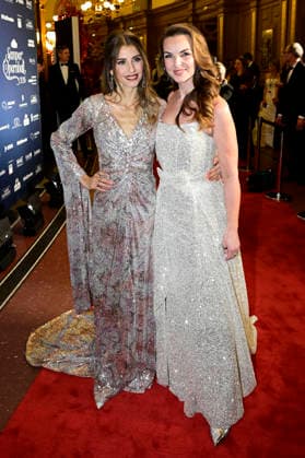 Cathy Hummels and Annika Lau at the 18 SemperOperaball 2026 in the Semper Opera Dresden, 06 02 2026 Foto:xM.xWehnertx xFuturexImagex semperopernball_6314
