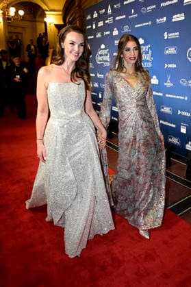 Annika Lau and Cathy Hummels at the 18 SemperOperaball 2026 in the Semper Opera Dresden, 06 02 2026 Foto:xM.xWehnertx xFuturexImagex semperopernball_6315