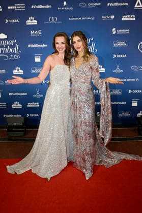 Annika Lau and Cathy Hummels at the 18 SemperOperaball 2026 in the Semper Opera Dresden, 06 02 2026 Foto:xM.xWehnertx xFuturexImagex semperopernball_6317