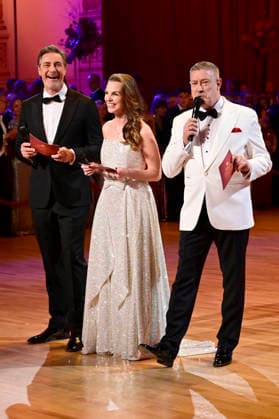Marco Schreyl, Annika Lau and Joachim Llambi at the 18 SemperOperaball 2026 in the Semper Opera Dresden, 06 02 2026 Foto:xM.xWehnertx xFuturexImagex semperopernball_6343