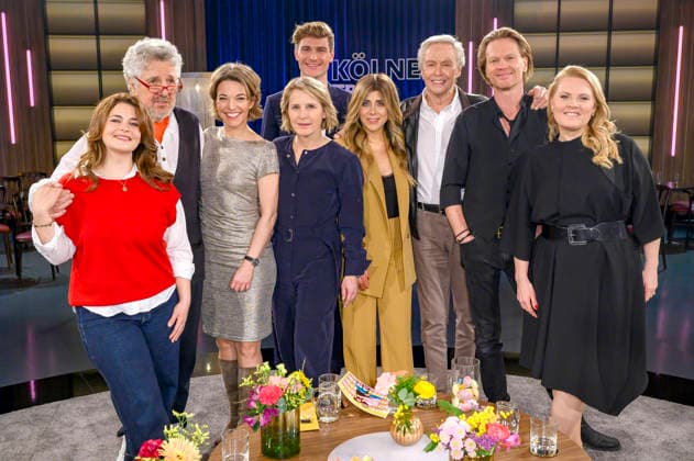 Ronja Forcher, Michael Schanze, Anna Planken, Susann Link, Friedrich Dieckmann, host Susann Link, Panagiota Petridou, Peter Kraus, Mike Kraus and Patricia Kelly at the recording of the WDR talk show Kölner Treff in WDR Studio BS 3 Cologne, 06 02 2026 Foto:xW.xRanderathx xFuturexImagex koelner_treff0602_6201