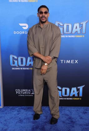 Celebrities attend the Los Angeles premiere of Columbia Pictures and Sony Pictures Animation s GOAT at the AMC Century City 15 in Los Angeles United States Featuring: Aaron Pierre Where: Los Angeles, California, United States When: 07 Feb 2026 Credit: Faye s Vision Cover Images EDITORIAL USE ONLY. NOT FOR USE BY NEWSPAPERS BASED IN THE UK. Copyright: xx coverimg55444017