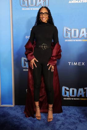 Celebrities attend the Los Angeles premiere of Columbia Pictures and Sony Pictures Animation s GOAT at the AMC Century City 15 in Los Angeles United States Featuring: A ja Wilson Where: Los Angeles, California, United States When: 07 Feb 2026 Credit: Faye s Vision Cover Images EDITORIAL USE ONLY. NOT FOR USE BY NEWSPAPERS BASED IN THE UK. Copyright: xx coverimg55444038